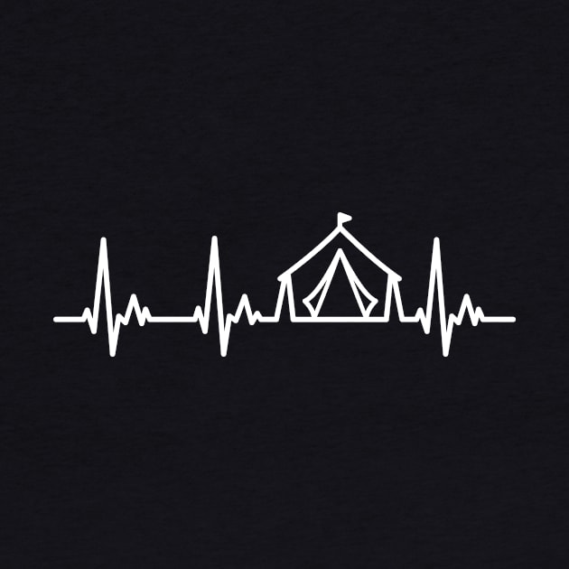 Camping Tent Heartline Design by samshirts